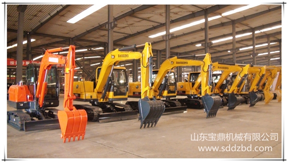 山東寶鼎機械有限公司小型挖掘機產品
