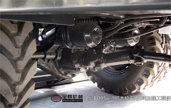 95抓木機采用8噸加重橋 95抓木機采用8噸加重橋
