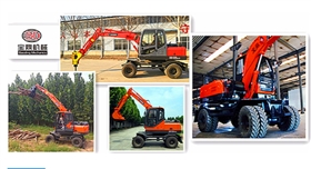 多功能輪式挖掘機掛載多種輔具展示 多功能輪式挖掘機掛載多種輔具展示