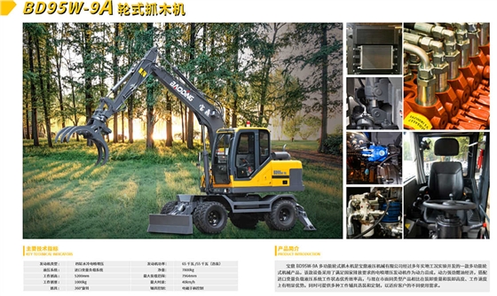 寶鼎挖掘機廠家主打產(chǎn)品推薦介紹_BD95-9A輪式抓木機 寶鼎挖掘機廠家主打產(chǎn)品推薦介紹_BD95-9A輪式抓木機