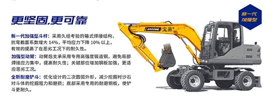 寶鼎80輪胎式挖掘機(jī)