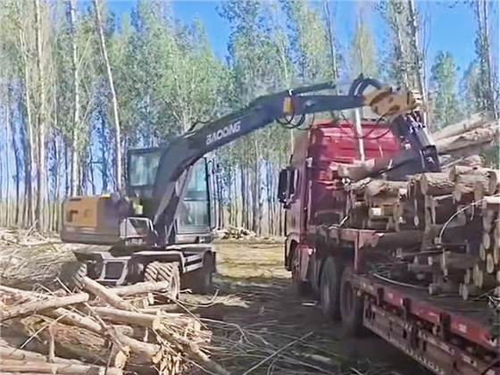 寶鼎BD80X輪式抓木機 寶鼎BD80X輪式抓木機