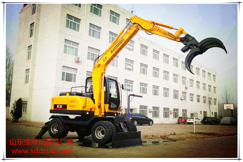 山東寶鼎挖掘機(jī)廠家輪式90抓木機(jī) 山東寶鼎挖掘機(jī)廠家輪式90抓木機(jī)