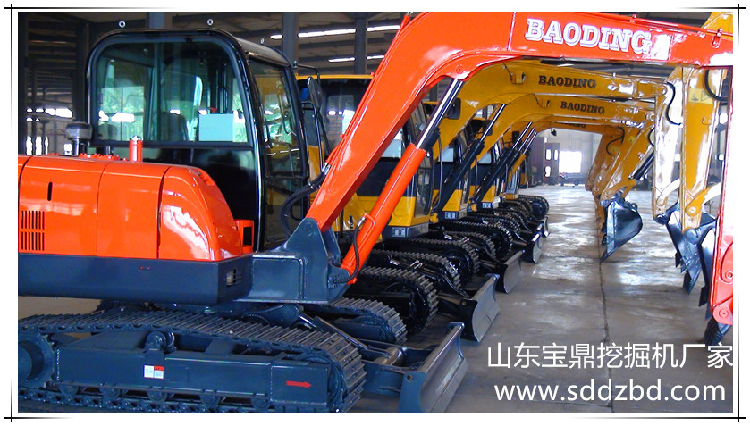 山東寶鼎小型挖掘機產品