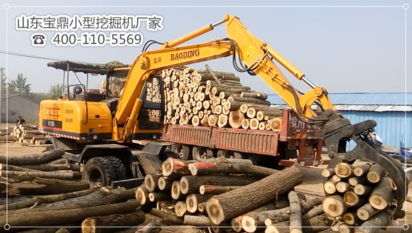 山東寶鼎小型挖掘機廠家輪式抓木機產品 山東寶鼎小型挖掘機廠家輪式抓木機產品