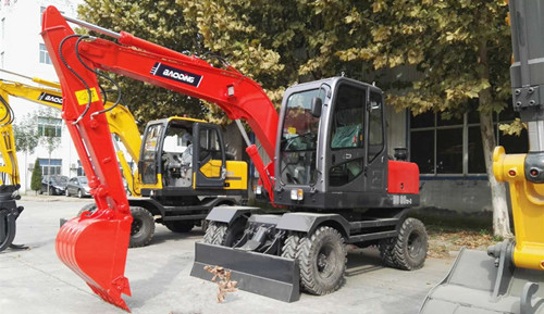 輪式挖掘機 輪式挖掘機