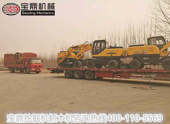 寶鼎抓木機廠家發往各地銷售點客戶