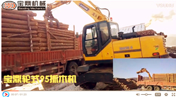 寶鼎抓木機(jī)工作視頻