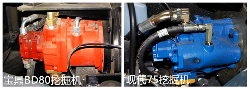 寶鼎80挖掘機對比現代75挖掘機 寶鼎80挖掘機對比現代75挖掘機