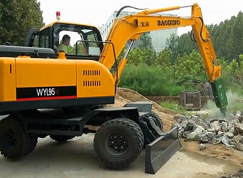 寶鼎小型挖掘機破碎 寶鼎小型挖掘機破碎