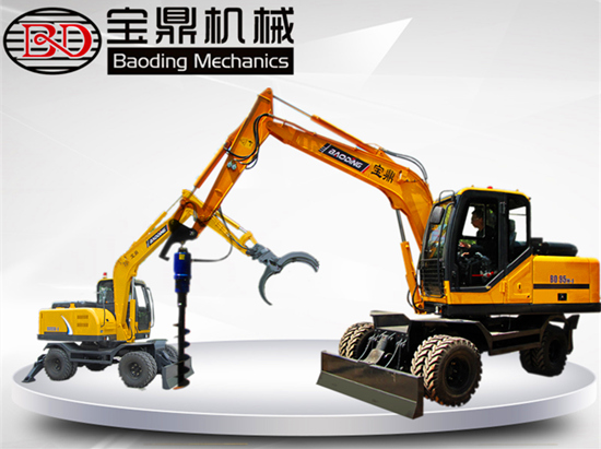 寶鼎95型號多功能輪式挖掘機 寶鼎95型號多功能輪式挖掘機