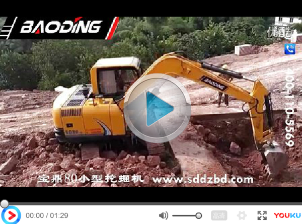 寶鼎80挖掘機視頻