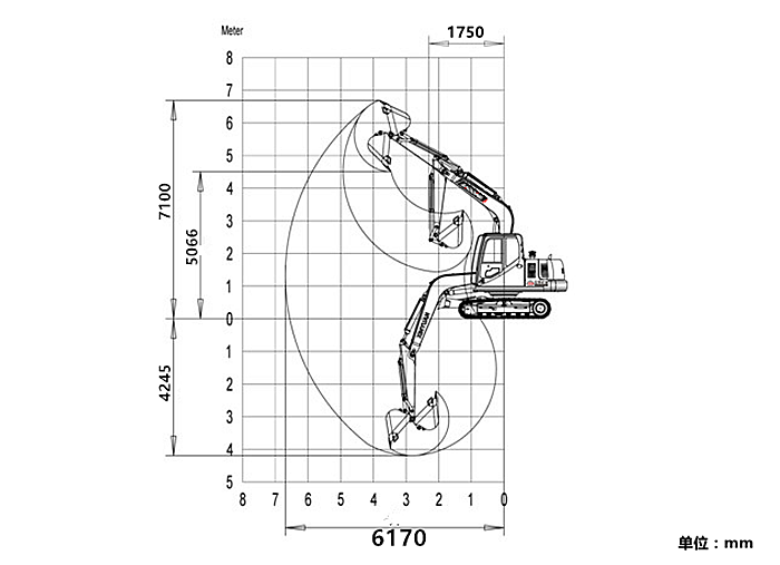 寶鼎80小型挖掘機工作參數 寶鼎80小型挖掘機工作參數