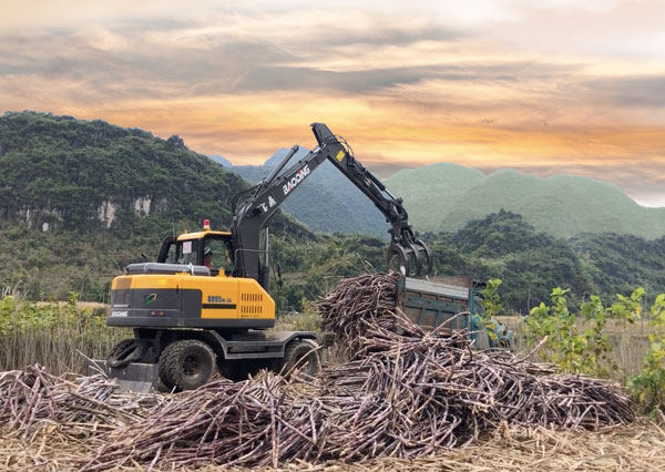 廣西地區寶鼎輪式抓木機95車型 廣西地區寶鼎輪式抓木機95車型