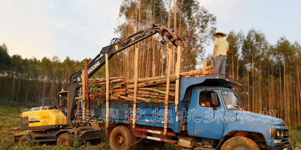 寶鼎輪式抓木機廣東作業.jpg 寶鼎輪式抓木機廣東作業.jpg