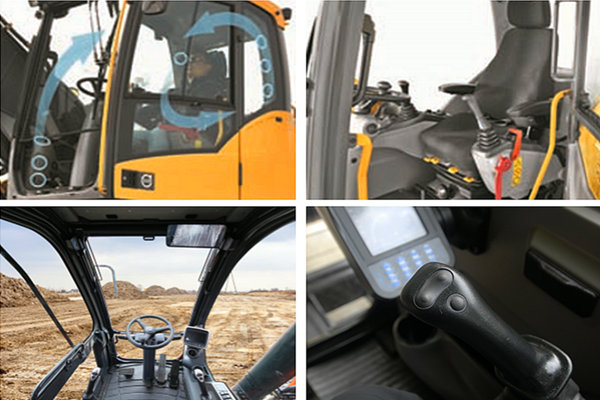 小型輪胎式挖掘機操作空間 小型輪胎式挖掘機操作空間