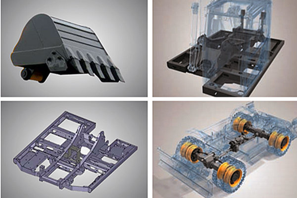 小型輪式挖掘機結構件 小型輪式挖掘機結構件