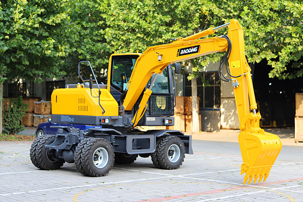 寶鼎BD80W小型輪式挖掘機 寶鼎BD80W小型輪式挖掘機