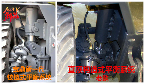 輪式挖掘機新老平衡系統對比 輪式挖掘機新老平衡系統對比