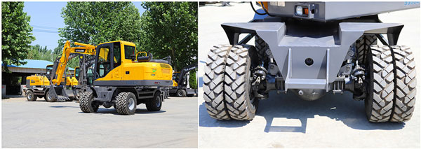 輪式挖掘機行走.jpg 輪式挖掘機行走.jpg