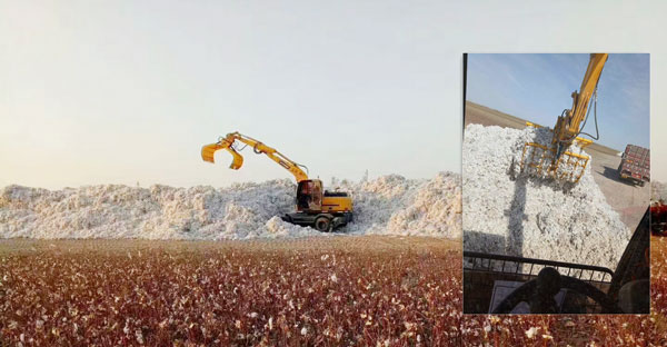 輪式挖掘機棉花裝卸.jpg 輪式挖掘機棉花裝卸.jpg