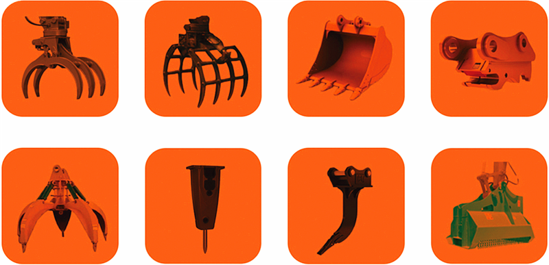 寶鼎抓木機可選多種輔具搭配 寶鼎抓木機可選多種輔具搭配