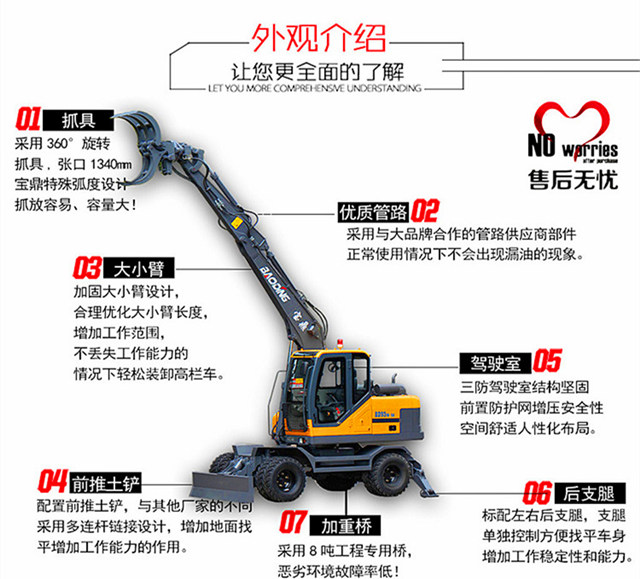 寶鼎出口抓木機(jī)95型號(hào)
