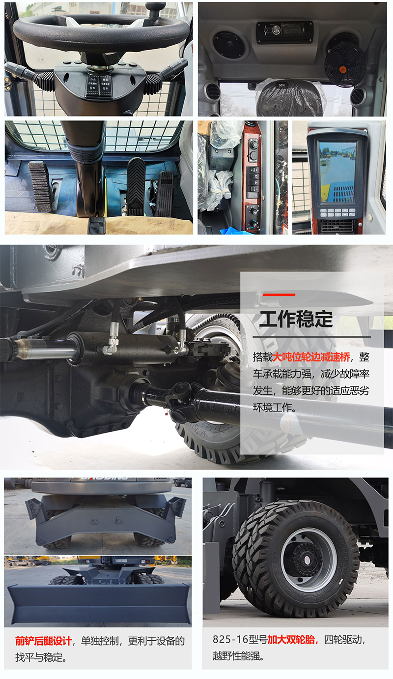 寶鼎BD110E輪式抓木機