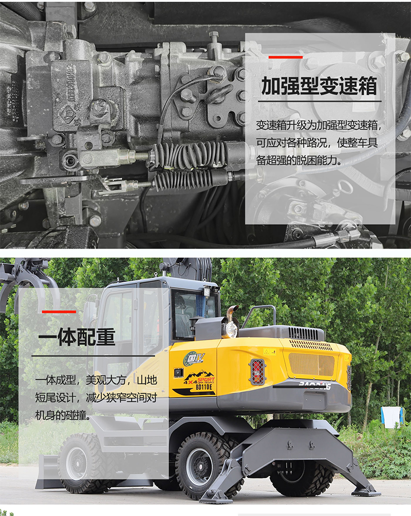 寶鼎BD110E輪式抓木機