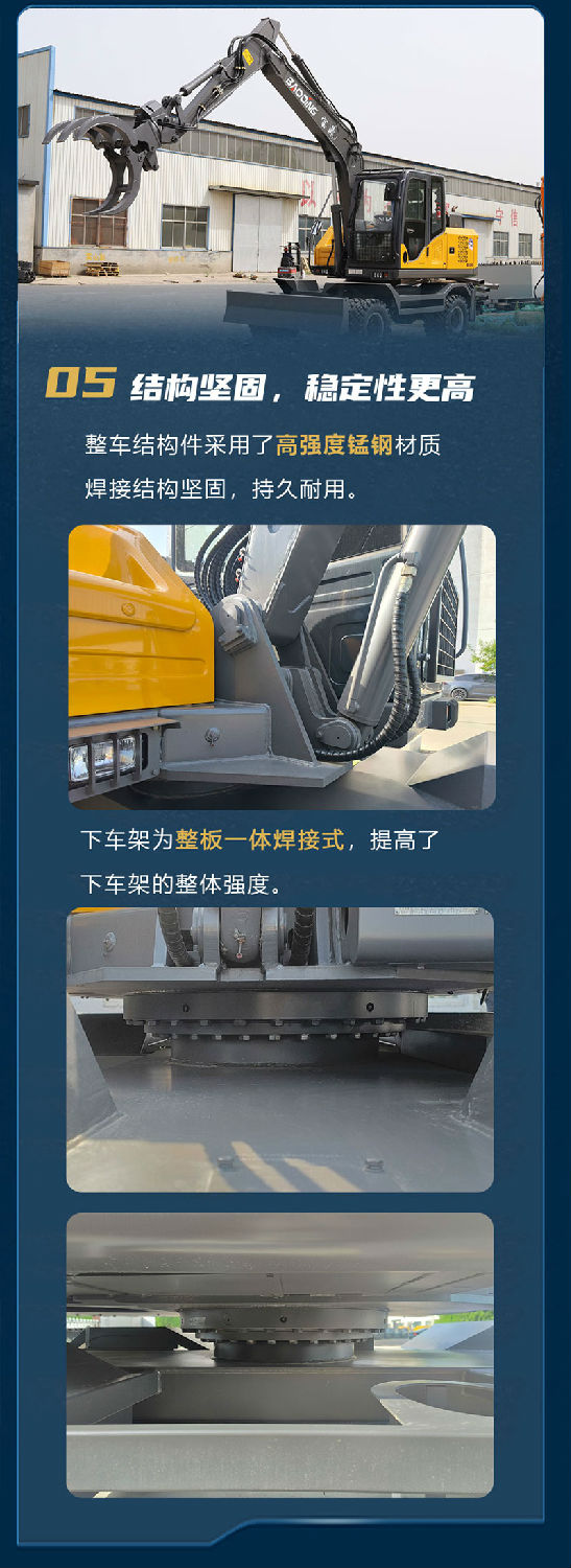 寶鼎BD105G輪式抓木機