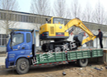 寶鼎挖掘機(jī)公司給客戶發(fā)車圖