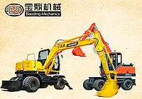 寶鼎輪式挖掘機80型號將該款新一代產品