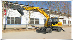 山東寶鼎輪式95挖掘機抓木機為什么值得購買?