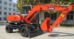 輪式挖掘機,寶鼎BD80-W8輪式挖掘機臺購車用戶體驗