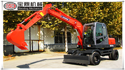 2017年春節(jié)將近寶鼎挖掘機抓木機廠家全力生產(chǎn)保障客戶年前到車