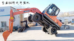 寶鼎80輪式挖掘機(jī)研發(fā)趨勢(shì)面向全國(guó)市場(chǎng)