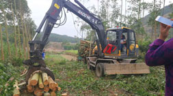 寶鼎輪式抓木機(jī)用事實(shí)證明品牌實(shí)力