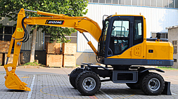 小型輪胎式挖掘機(jī)-2019款寶鼎BD80W型號輪胎式挖掘機(jī)介紹