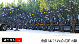 寶鼎抓木機廠家銷售持續發力BD95W-9A型號抓木機2019表現搶眼