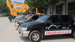 售后服務全國覆蓋-寶鼎輪式挖掘機開啟用戶保障之旅