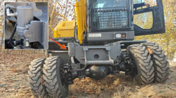 寶鼎輪式挖掘機優勢之穩若磐石