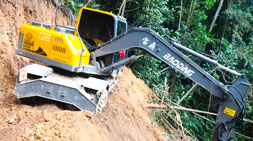 以寶鼎命名的95輪式挖掘機(jī)抓木機(jī)